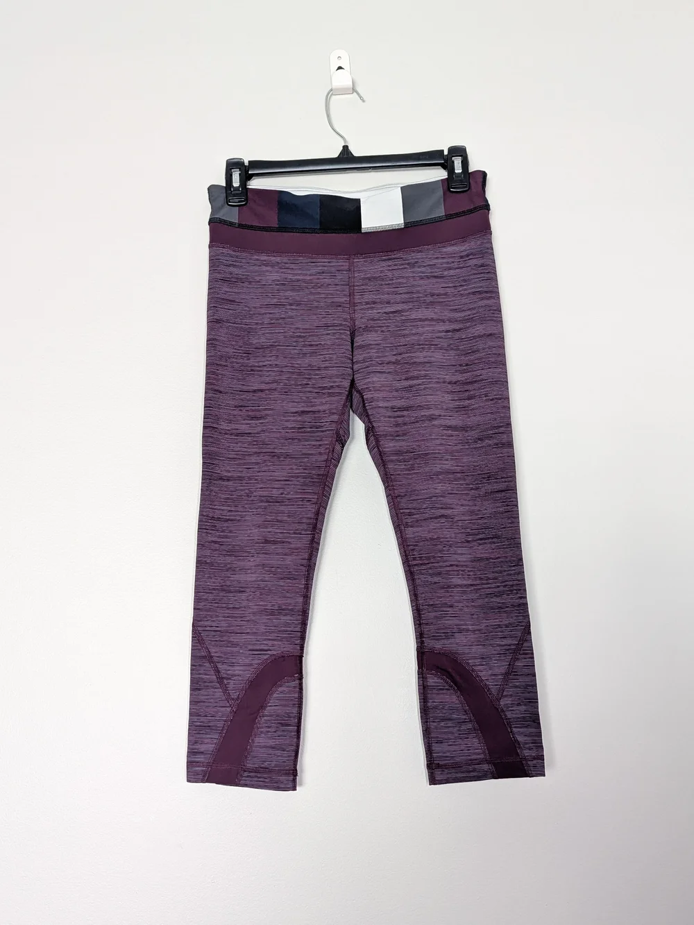 Lululemon Inspire Crop II Leggings, Heathered Purple, Size Small - Picture 1 of 9